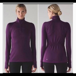 Lululemon first mile half zip running top